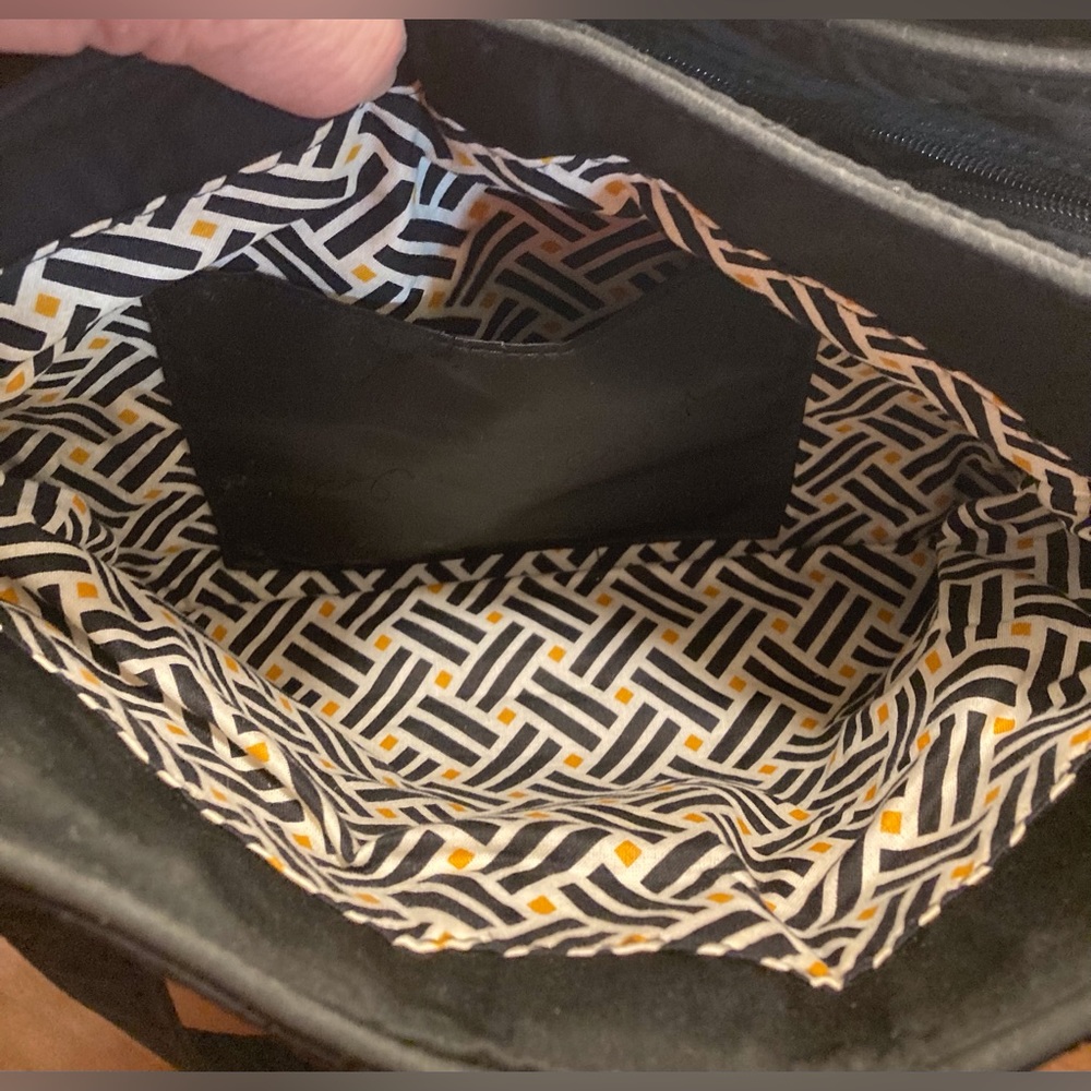 Vera Bradley Black Microfiber Multi Section Bag - image 6